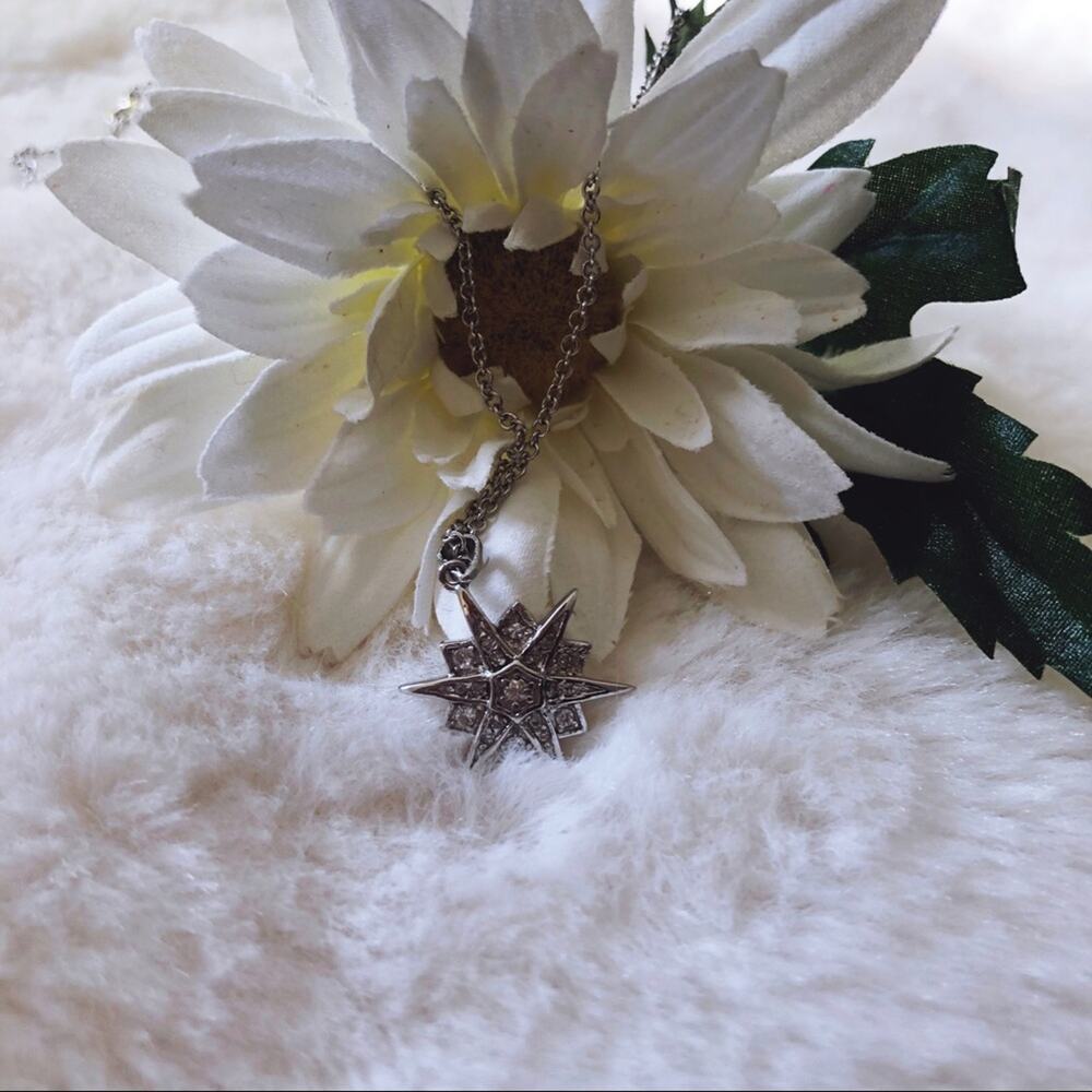 Sterling Silver Snowflake Necklace - Picture 5 of 5